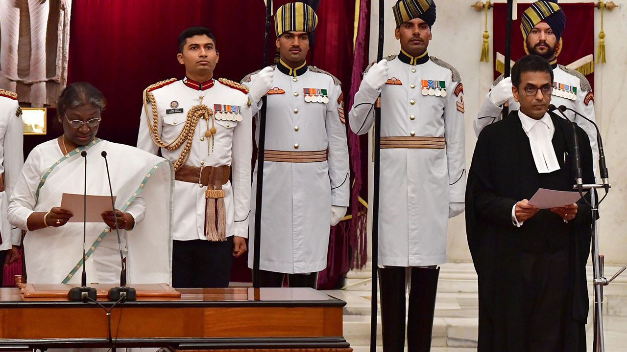Justice DY Chandrachud Takes Oath As The 50th Chief Justice Of India